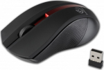 Rebeltec Wireless Optical Mouse, GALAXY Black/red, rubber surface