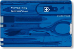 Victorinox SWISSCARD blue transparent
