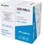 LANBERG LAN UTP CABLE 100MB/S 305M WIRE CCA GREY