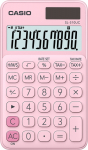 Taskukalkulaator Casio SL-310UC Pink/roosa - 10 kohaline, tava- ja p&auml;ikesepatarei, 50gr, 8x70x118mm, kaasas &uuml;mbris, Casio loogika