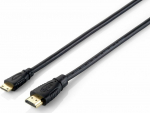 Equip HDMI->Mini HDMI 4K/30Hz St/St 2.00m schwarz Polybeutel