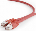 Gembird RJ-45/RJ-45, kat.6A, S/FTP, czerwony, 3m (PP6A-LSZHCU-R-3M)