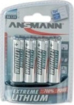 1x4 Ansmann Extreme Lithium Mignon AA LR 6