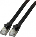 EFB Elektronik EFB RJ45 Flachpatchkabel U/FTP Cat.6A PVC 3.00m schwarz