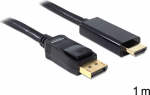 Delock Cable DisplayPort 1.1 male > High Speed HDMI-A male passive 1 m black