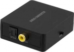 DELTACO Audio Converter Toslink - 2xRCA/3.5mm black