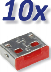 ROLINE USB-Portblocker - Grau (pack of