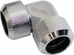 Alphacool Eiszapfen Adapter 90 Grad 16mm AD auf 16mm AD Hardtube - Shiny silver