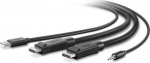 BELKIN DUAL DP/USB/AUD SKVM CBL, DP M/M USB A/B 6IN