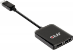 Club3D Club 3D CSV-7220 DisplayPort til DisplayPort og HDMI Hub Sort