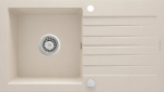 Deante Deante Zorba sink 1-chamber with a drainer - beige