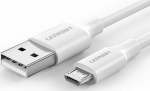 Kabel USB Ugreen USB-A - microUSB 0.5 m White (60140)