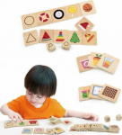 Viga Toys VIGA Wooden Puzzle Game Match the Shapes 37 el