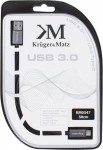 Kruger&Matz Cable USB Kruger&Matz USB-A - USB-C 0.5 m Czarny (KM0347)