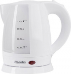 Mesko Home Mesko | Kettle | MS 1276 | Standard | 1600 W | 1 L | Plastic | 360&deg; rotational base | White