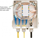 AFLHYPER IP Rated Wall Box White IP54 8F with 1+2 25mm Glands UNLOADED