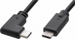 MicroConnect USB-C cable 1m, 3.2 Gen2, one, end Angled , 60W, 10Gbps