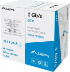 Lanberg Kabel LAN UTP 1GB/S 305M wire CCA niebieski