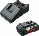 BOS Bosch Starter Set 36V (GBA 36V 4.0Ah + AL 36V-20) - Battery- & Charger Set - Lithium-Ion (Li-Ion) - 4 Ah - 36 V - Bosch - Schwarz
