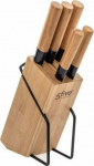 5five Knife set with wooden stand 5five (32.5 x 22.5 x 7.5 cm)