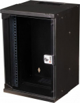 Equip 10" Wall housing glass door ECO 300x300mm 9U schwarz