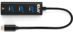 Club3D USB-Hub USB Typ-C 3.2 > 3x USB Typ A 1Gbps retail