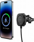 Swissten Magstick Compact Magnetic Car Holder With Wireless Charger 15W/7.5W (Magsafe Compatible)