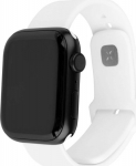 Apple Fixed silicone smartwatch strap Watch 42 / 44 / 45 mm, white