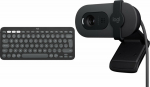 Keyboard Logitech Pebble Keys 2 K380s (920-011851) + Brio 100 (960-001585)
