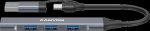 CANYON HUB DS-02 4 w 1 USB-A/C Szary