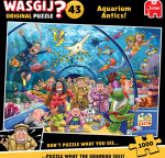 Royal Jumbo BV Wasgij Original 43 Aquarium Antics, Palapeli, 1000 burn