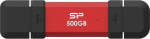 Silicon Power DS72 USB flash drive 500 GB USB Type-A / USB Type-C 3.2 Gen 2 (3.1 Gen 2) Red