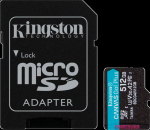 KIN Kingston 512GB microSDXC Canvas Go Plus Gen4 200MB/s A2 U3 V30 Card + Adapter