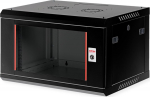 ROLINE Basic Plus - housing network cabinet - 600x450 BxT - suitable for Wandmontage - Jet Black, RAL 9005 - 6U - 48.3 cm (19")