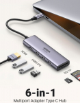 Ugreen 5w1 CM511 USB-C - 3x USB3.0 + HDMI + TF/SD szary