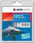 AgfaPhoto Ink Color B/C/M/Y, HP No. 950, 76ml + 3x25ml