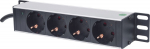 Intellinet 10" 1U Rackmount 4-Output, Power Distribution Unit (PDU)