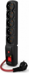 Acar F5 Power 5 sockets 1.5m 16A - Safety strip Acar F5 Power 5 sockets 1.5m czarna 16A