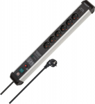 Brennenstuhl 1391010620 - 3 m - indoors - angled - IP20 - Aluminium - Schwarz - Silber