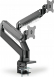 Digitus Ramię double desk with clamp, 2xLCD, max. 35", max. load 2x15kg, with a gas spring