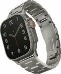 Uniq UNIQ belt Osta Apple Watch 42/44/45/ 49mm Series 1/2/3/4/5/6/7/8/9/SE/SE2/Ultra/Ultra 2 Stainless Steel srebrny/titanium silver