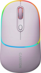 Mysz Canyon CANYON MW-22, 2 in 1 Wireless optical mouse with 4 buttons,Silent switch for right/left keys,DPI 800/1200/1600, 2 mode(BT/ 2.4GHz), 650mAh Li-poly battery,RGB backlight,Pearl rose, cable length 0.8m, 110*62*34.2mm, 0.085kg