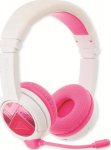 BuddyPhones Headphones for Kinder Homeschooling Bluetooth Pink - Microphone