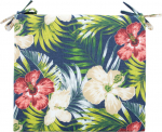 Cushion for chair SUMMER FLOWER 38x43x2.5cm, dark floral