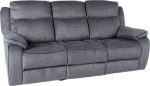 Recliner sofa GENTRY 3-seater with manual mechanism, grey