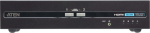 ATE ATEN 2-Port USB HDMI Dual Display Secure KVM-Switch (PSD PP v4.0-compliant), 3840 x 2160 Pixel, 4K Ultra HD, 5.4 W, Schwarz