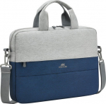 Rivacase 7522 GREY/DARK BLUE Bag on laptop 35.6 cm (14'') Blue Briefcase, Szary