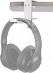 NEOMOUNTS HEADPHONE HOLDER, CLAMP MOUNTED, ALUMINUM