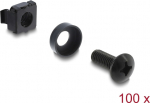 Delock Rack Mounting Set for 10&Prime; and 19&Prime; 100 pieces black