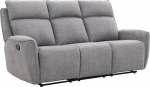 Recliner sofa MAREN 3-seater with manual mechanism, grey